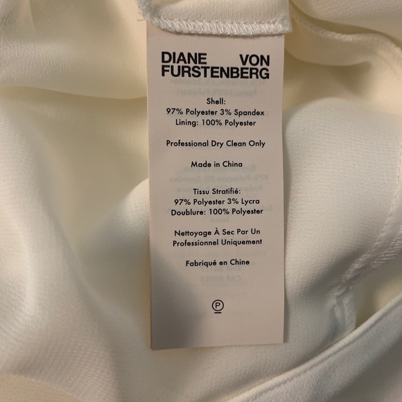 DVF Diane von Furstenberg Kimmy ivory formal maxi crepe gown long wedding new 6 - Picture 7 of 7